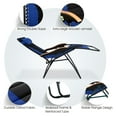 thumbnail image 5 of MF Studio Oversized Padded Zero Gravity Chair Adjustable Camping Lawn Chair with Cup Holder, Blue, 5 of 6