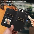 thumbnail image 4 of iPhone 8 Plus/iPhone 7 Plus Case ,Card Slots Leather Wrist Strap Phone Cover for iPhone 8 Plus/iPhone 7 Plus, 4 of 5