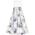 thumbnail image 2 of SKYSONIC Floral Pattern Pretty Flowers Printing Roses 2Pcs Hanging Hand Towels with Hanging Loop, Absorbent Bathroom Hand Towels Soft Thick Dish Cloth Hand Towels for Kitchen Bathroom, 12"x17", 2 of 6
