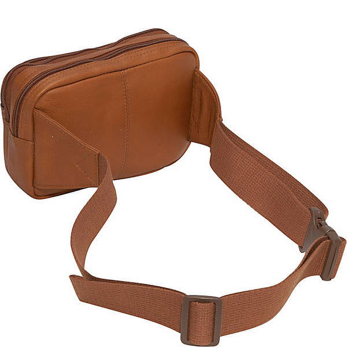 Le Donne Leather Four Compartment Waist Bag LD-9114 - image 3 of 4