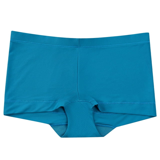 Bóxer Ilusión para Dama, Costuras que Definen los Glúteos Azul Talla TG