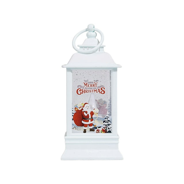 Led Christmas Lights Customizable Christmas Lantern: FourCorner Light with Festive Patterns Christmas Decorations for the Home