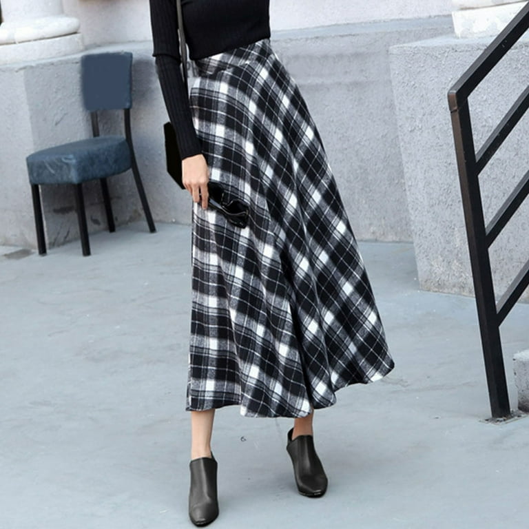 Midi a line winter wool skirt women 4749 Midi a line winter wool skirt women 4749