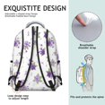 thumbnail image 5 of Pioneer Flower Floral Print Pattern Backpack for School, Cute School Bag with Adjustable Shoulder Straps and Padded Back, 15.3"x11"x7.1", 5 of 5