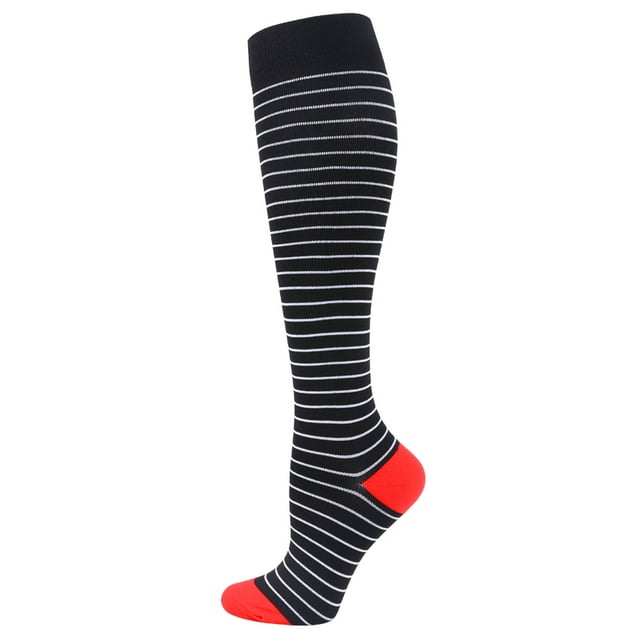 Nouvelles Chaussettes de Compression Hommes Femmes Diplômées 20-30 Mmhg pour Œdème Médical Diabète Varices, Chaussettes de Compression pour la Course