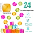thumbnail image 2 of Cubitos de hielo reutilizables Ticck, 60 piezas, plástico colorido para bebidas, 2 of 7