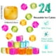 thumbnail image 2 of Cubitos de hielo reutilizables Ticck, 60 unidades, coloridos, para bebidas y cócteles, 2 of 7