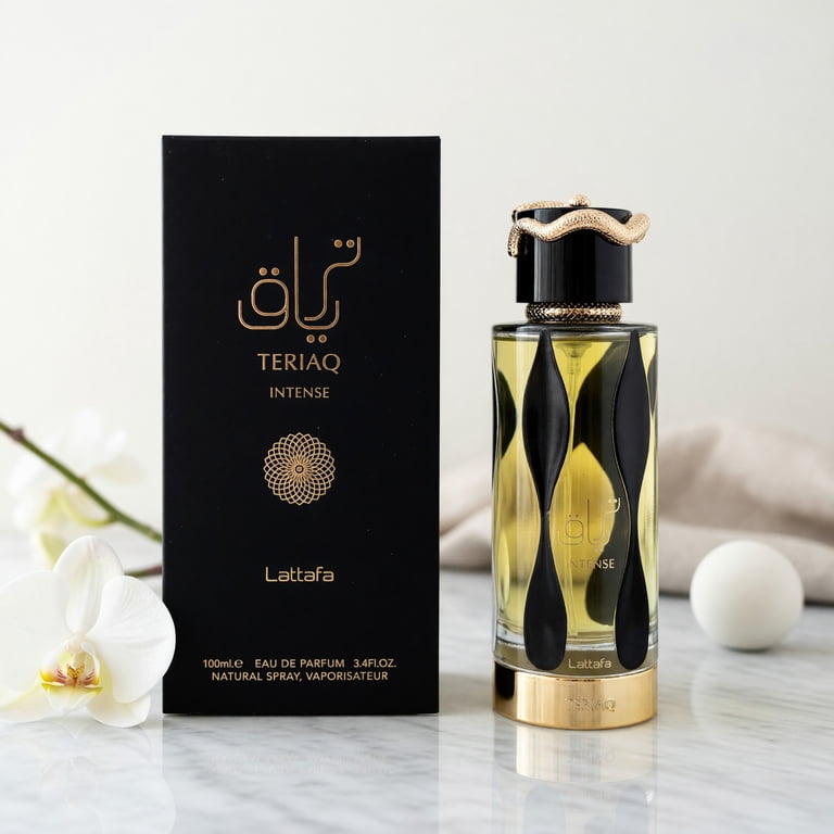 LATTAFA Teriaq Intense Perfume, Unisex EDP, 3.4 Oz, Bergamot