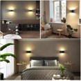 thumbnail image 4 of Iluminación LED ajustable Lámpara de pared negra 7W Lámpara de pared moderna Up Down Apliques de pared Luz decorativa de aluminio, blanco cálido JAMW Sencillez, 4 of 5