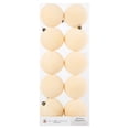 thumbnail image 3 of My Texas House 10-Count Cream Velvet-Feel Ball Christmas Ornaments, 4.5", 3 of 4
