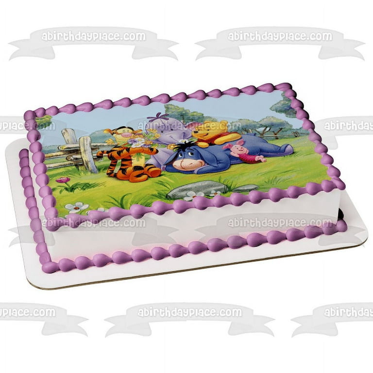 Disney Winnie the Pooh Cake topper accessorie Happy Birthday Cake Topper  Decoration for Party Supplies Boy