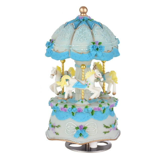 Labymos Muslady Music Box Musical Box Windup Music Carousel with Colorful Color Change LED Luminous Light Best Gift Melody-Castle in The Sky