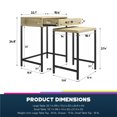 thumbnail image 3 of Tables d’appoint gigognes Tamlin naturel, 3 of 9