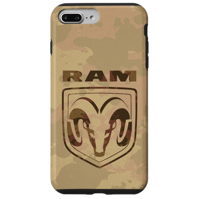Funda de teléfono RAM Trucks Brown Camo Logo para iPhone 7 Plus/8 Plus