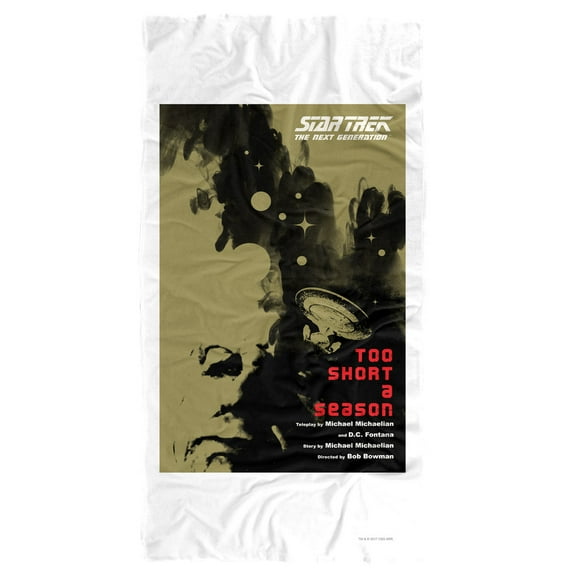 Star Trek Beach Towel, 30"x60" TNG Season 1 Episode 16 Beach Towel