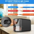 thumbnail image 2 of AFMAT Heavy Duty Electric Pencil Sharpener, Classroom Pencil Sharpeners for 6-11mm No.2/Colored Pencils, Pencil Sharpener for Large Pencils, Auto Stop,Sharp Point, Save Pencils,Teachers Must Have,New, 2 of 5