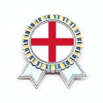 thumbnail image 1 of Inglaterra  Nacional Europa país Insignia broche Medalla ganadora, 1 of 3