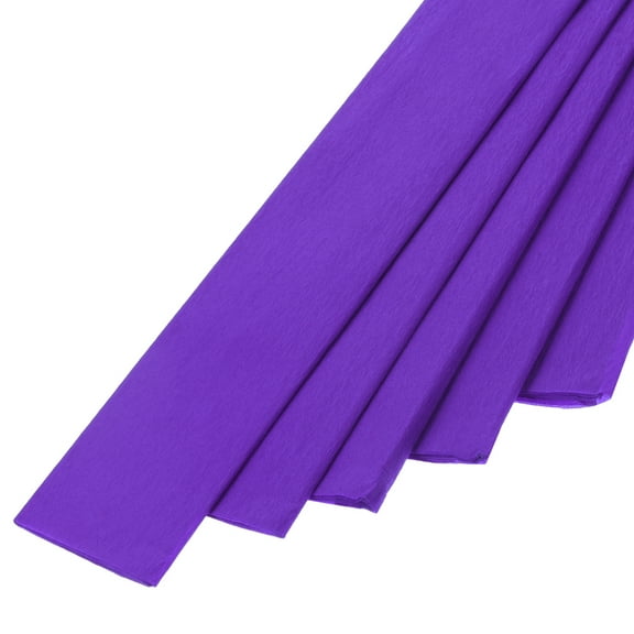 Uxcell Crepe Paper Roll Crepe Paper Decoration 5.2ft L 21.3 Inch W, Dark Purple