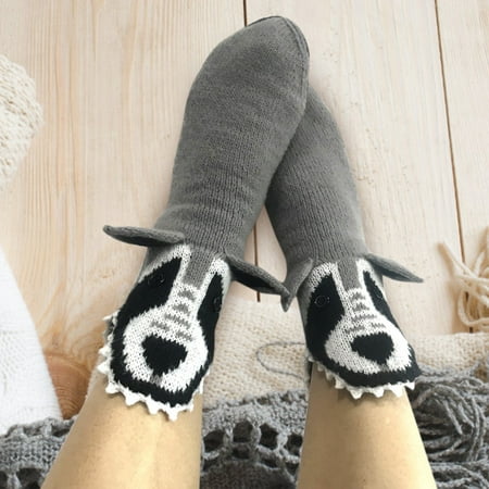 

Qazqa Ins Winter Color Striped Tube Socks Warmth Color Matching Cartoon Socks
