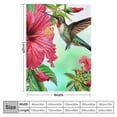 thumbnail image 4 of Chilfamy  Spring Hummingbird Floral Blanket Gifts for Women Kids Girls Mom Wife Birthday Mother's Day Presents Red Flowers Bird Decor for Home Bed Bedroom Soft Cozy Throw Blanket 60x80in, 4 of 6
