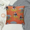 thumbnail image 2 of Nawypu  Throw Pillow Cover Soft Comfortable Decorative Square Cushion Pillowcase for Home Sofa Couch Bed Office Car(Orange Monkeys), 2 of 5