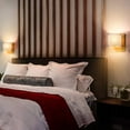 thumbnail image 4 of Claxy Brass Gold Wall Sconces with Drum Linen Shade Set of 2, 4 of 7