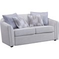 thumbnail image 1 of ACME Mahler II Causeuse avec 4 Coussins en Tissu Gris Lin, 1 of 5