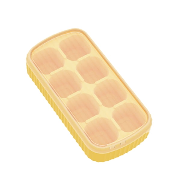 Molde De Silicona Para Cubitos De Hielo, Caja De Hielo, 8 Cavidades, Molde Para Cubitos De Hielo Fácil De Desmoldar En Un Segundo