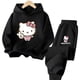 thumbnail image 3 of Traje deportivo de ocio para niñas de 3 a 14 años de Hello Kitty, serie de dibujos animados Kawaii, moda de otoño e invierno, 3 of 5