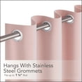 thumbnail image 2 of Velvet Grommet Drapes Set of 2, Noise Reducing Room Darkening Curtains for Bedroom & Living Room, 2 of 5