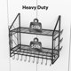 thumbnail image 4 of Porta ollas VyGrow de 71 cm para pared, 2 niveles, 20 ganchos, 6 soportes para tapas, 4 of 7