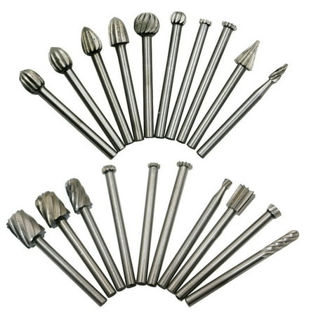

Kiteke Grinding Head Carving Set Rasps Steel File Wood 20Pc Bit Router Portable Drill Tools & Home Improvement Hardware Grinding Head 20X Engraving Knife Grinding Head Set