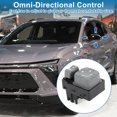 thumbnail image 4 of Interruptor de espejo de automóvil Control remoto de espejo para Chevrolet Blazer S10 02-05 Plástico Negro Gris, 4 of 7