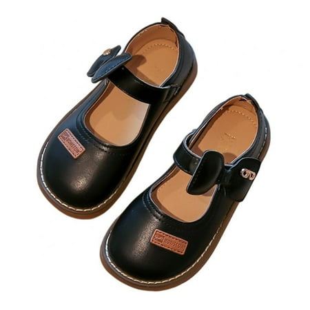 

Girls Cute Bow-knot Leather Shoes Princess Shoes Soft Bottom