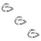 thumbnail image 5 of Sonducket Aleación anillo abierto estético boda fiesta favores nudillo mano joyería aniversario novias novios regalos decoración plata Type1 NO1, 5 of 6