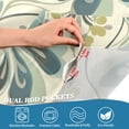 thumbnail image 4 of Yayeee Kitchen Valance Rod Pocket 54" x 18" Living Room Window Curtain, Beige Floral Pattern, 4 of 6