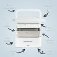thumbnail image 3 of Nostalgia 32 oz Portable Heated Lunch Box with Stainless Steel Lunch Container, White, 3 of 7