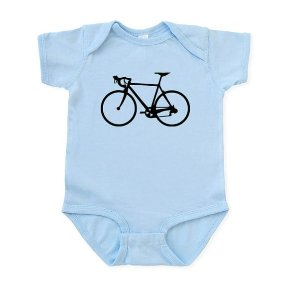 CafePress - Racer Bicycle Black Infant Bodysuit - Baby Light Bodysuit, Size Newborn - 24 Months