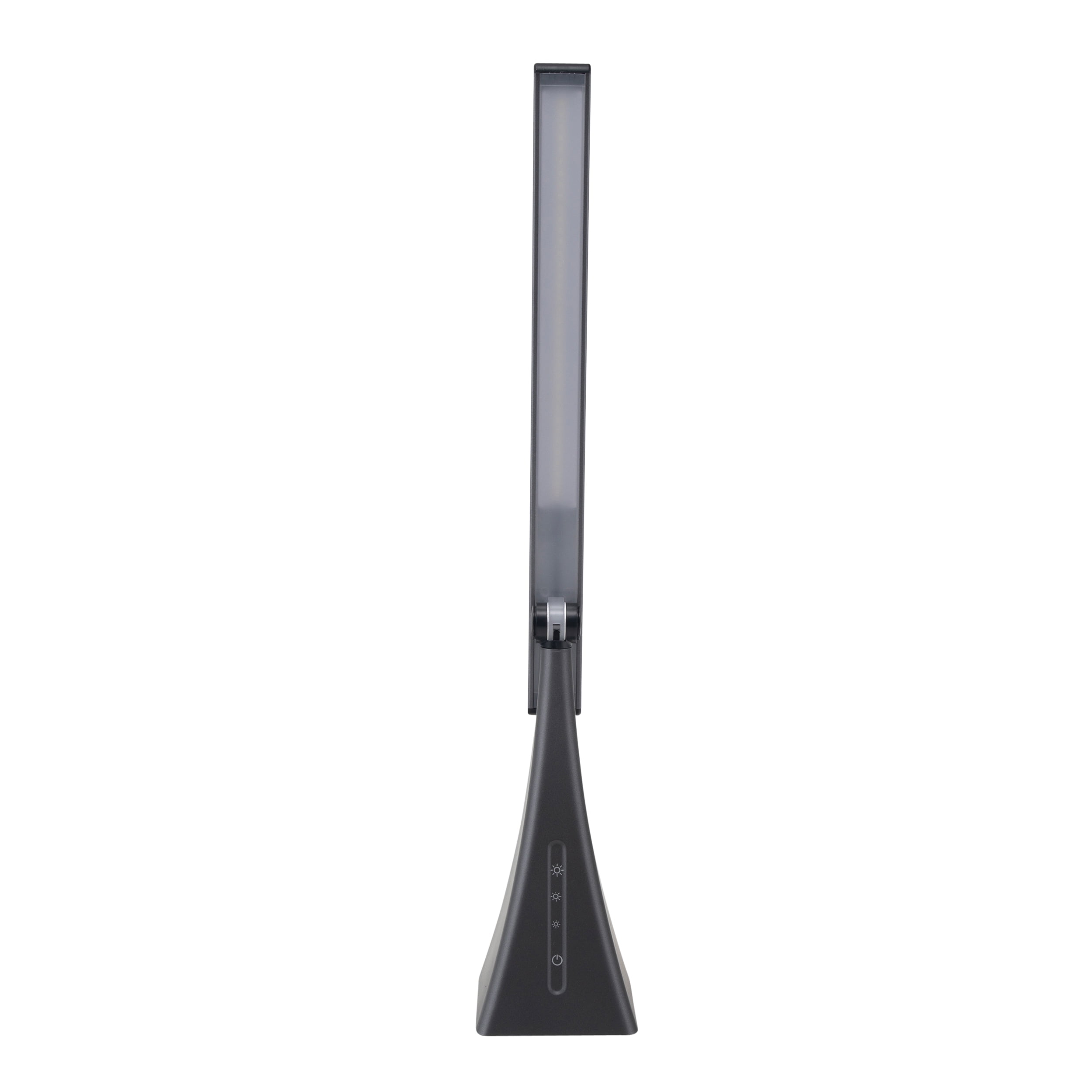 V-Light 16 inch Gray LED 3-Level Dimmer Lamp with USB Charging Port
