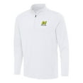 thumbnail image 2 of Men's-Antigua  White William Byron Reprocess Quarter-Zip Top, 2 of 3