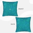thumbnail image 3 of Bingfone Blue Green Glitter Linen Throw Pillow Covers Cushion Case Pocket Button Vintage Farmhouse Pillowcase-18"x18", 3 of 9