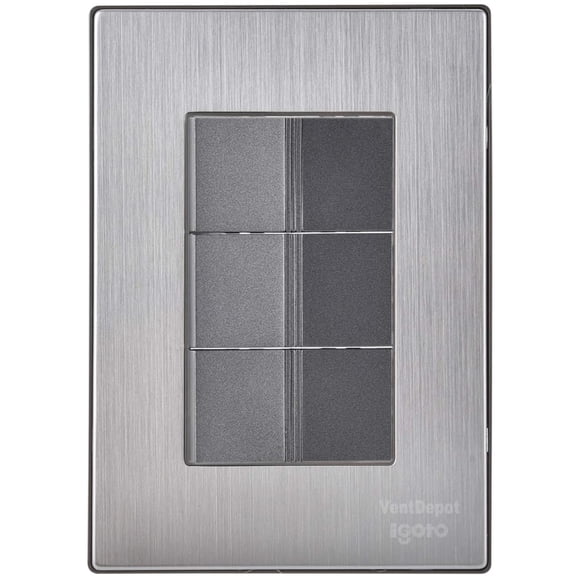 Apagador Inoxium3AOxford 1Pza Apagadorx3 125-250VCA 10A 50/60Hz Plateado/Oxford Acero Inoxidable/PC.