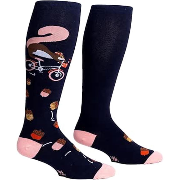 Feeling Squirrelly Women's Wide-Calf Knee Socks
