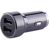 Blackweb 4.8 Amp Dual-Port USB Car Charger, Black