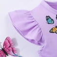 thumbnail image 5 of Gelikeya Easter Dresses for Toddler Girls Size 5T Colorful Print Flutter Sleeve Dress Little Girl Spring Summer Dress(Toddlers, Z01-, 2-3 Years), 5 of 6