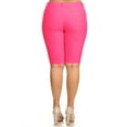 thumbnail image 3 of Women's Plus Size Casual Stretch Comfy Pockets Solid Bermuda Shorts Pants, 3 of 4