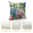 thumbnail image 4 of ARISTURING  Square Throw Pillow Covers Beautiful Floral Butterfly Flowers Design Pillow Cases Decorative for Home Bedroom Sofa Pillowcases Standard, 4 of 5