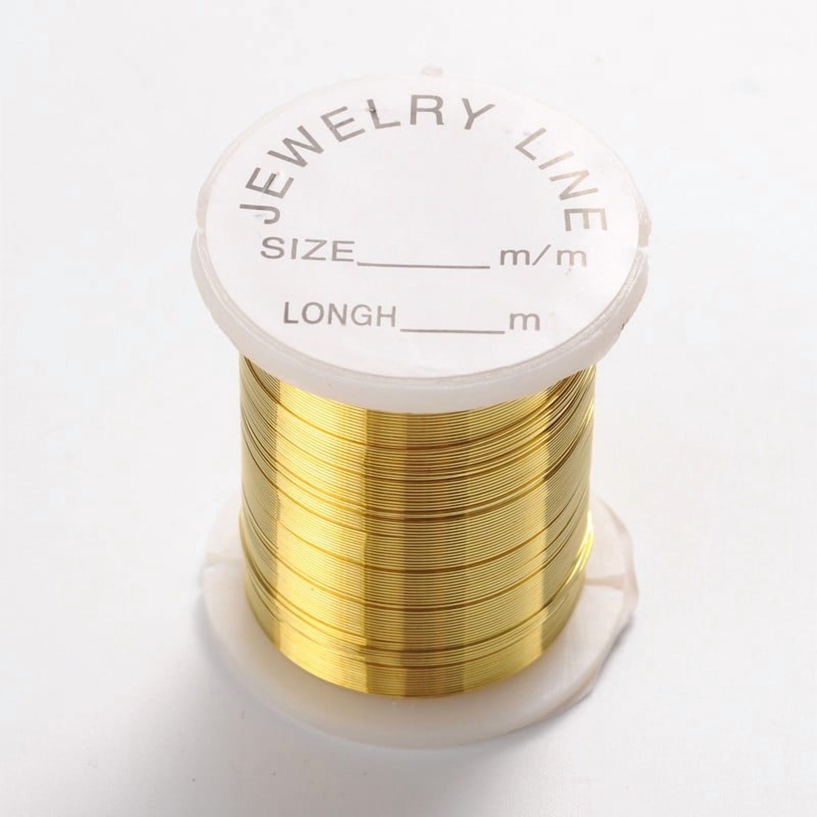Round Copper Jewelry Wire Nickel Free Gold 28 Gauge(0.3mm) 32.8 Feet(10m)/roll 10 rolls/batch