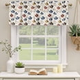 thumbnail image 2 of Blue Red Yellow Curtain Valances for Windows, Kitchen Valance Window Treatments Panel 2 Pack, Watercolor Western Cowboy Rod Pocket Short Curtains for Bathroom Bedroom 54 x 18 Inch, 2 of 8