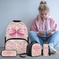 thumbnail image 2 of KUIFORTI Bow Camo Backpack with Lunch Box for Boys Girls Kid Backpack Set 4Pcs Bookbag for Elementary Primary Middle School Back to School Supplies Gifts, 2 of 7